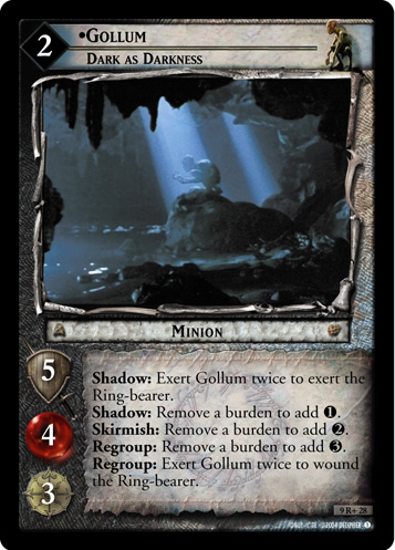 LotR TCG Wiki: Gollum, Dark as Darkness (9R+28)