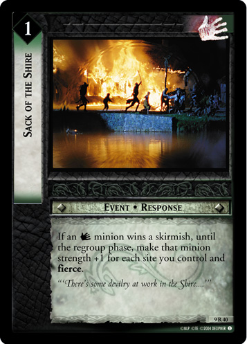 Sack of the Shire (9R40) Card Image
