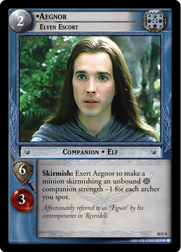 Aegnor, Elven Escort (10U4) Card Image
