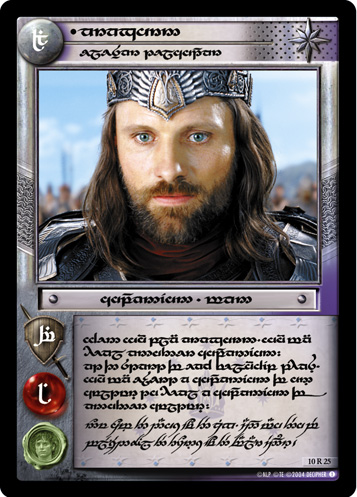Aragorn, Elessar Telcontar (T) (10R25T) Card Image