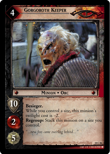Gorgoroth Keeper (10C86) Card Image