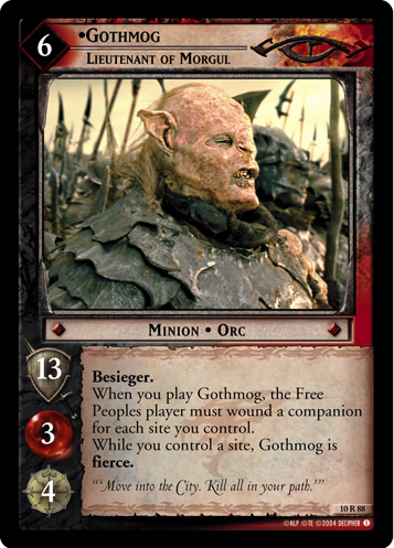 Gothmog, Lieutenant of Morgul (10R88) Card Image