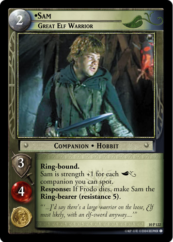Sam, Great Elf Warrior (10P122) Card Image