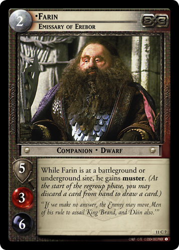 Farin, Emissary of Erebor (11C7) Card Image