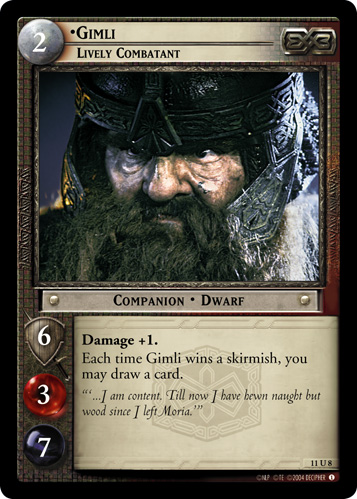 Gimli, Lively Combatant (11U8) Card Image