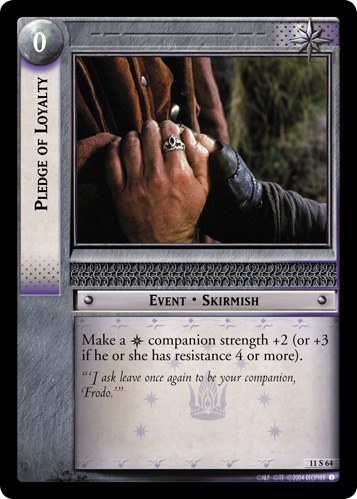 Pledge of Loyalty (11S64) Card Image