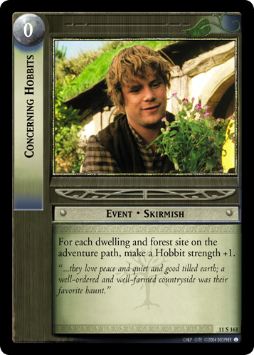 Concerning Hobbits (11S161) Card Image