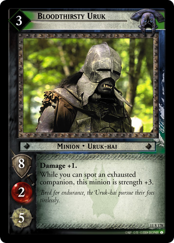 Bloodthirsty Uruk (11S178) Card Image