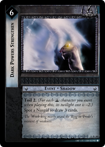Dark Powers Strengthen (11R207) Card Image