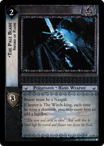 The Pale Blade, Sword of Flame (F) (11RF17) Card Image