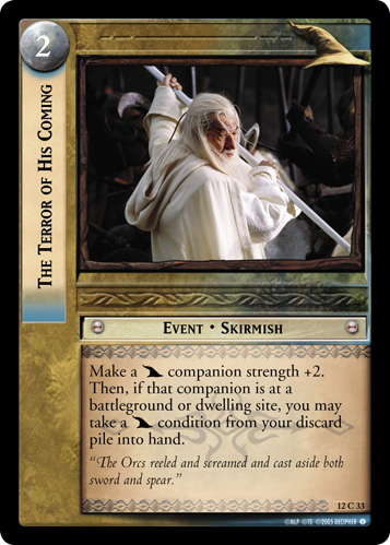 The Terror of His Coming (12C33) Card Image