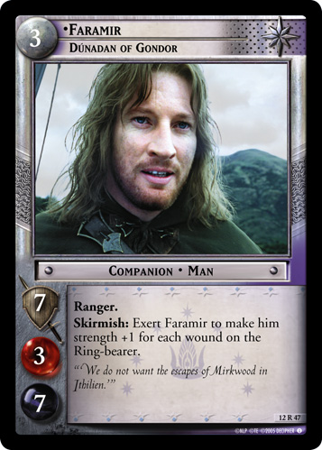 Faramir, Dunadan of Gondor (12R47) Card Image