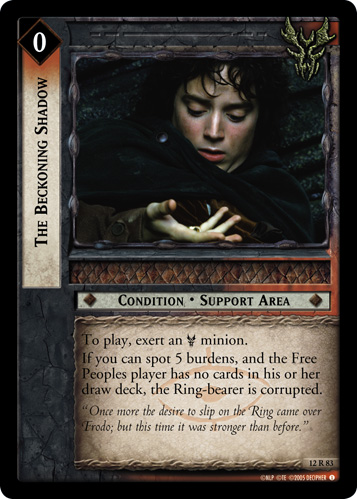 The Beckoning Shadow (12R83) Card Image