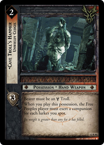 Cave Troll's Hammer, Unwieldy Cudgel (12R86) Card Image