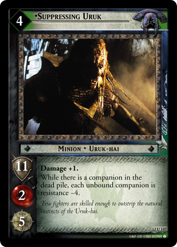 Suppressing Uruk (12U147) Card Image