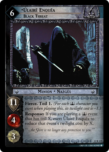 Ulaire Enquea, Black Threat (12R175) Card Image