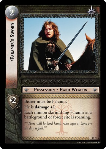 Faramir's Sword (O) (12O3) Card Image