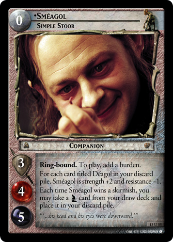 Smeagol, Simple Stoor (13U55) Card Image