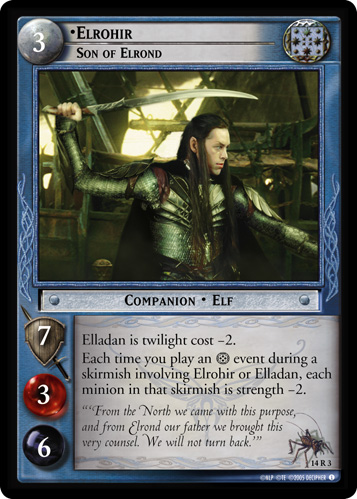 Elrohir, Son of Elrond (14R3) Card Image
