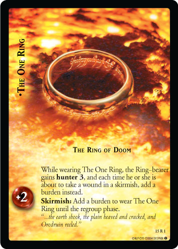The One Ring, The Ring of Doom (15R1) Card Image