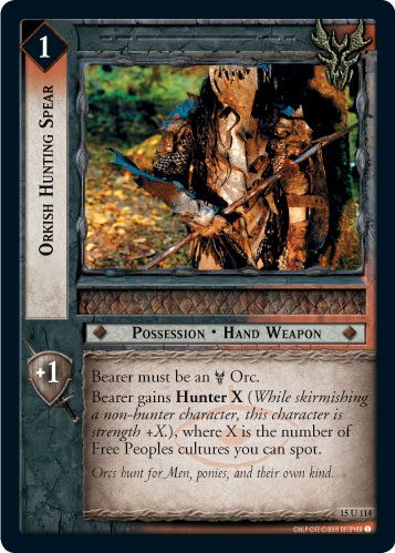 Orkish Hunting Spear (15U114) Card Image