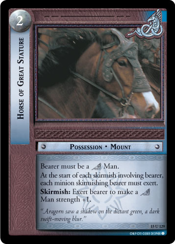 Horse of Great Stature (15U129) Card Image