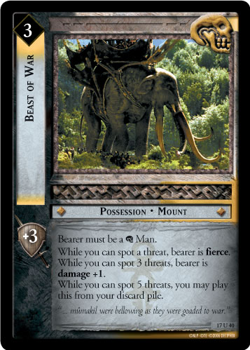 LotR TCG Wiki: Beast of War (17U40)