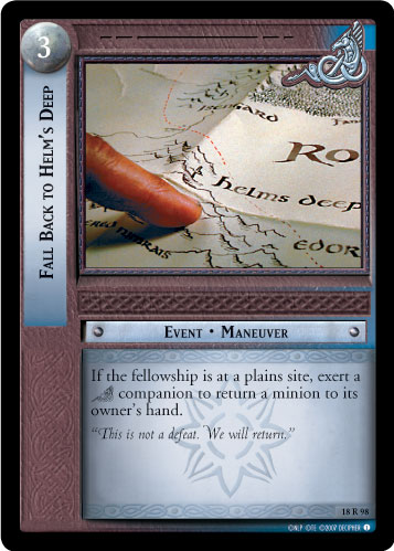 Fall back to Helm's Deep (18R98) Card Image