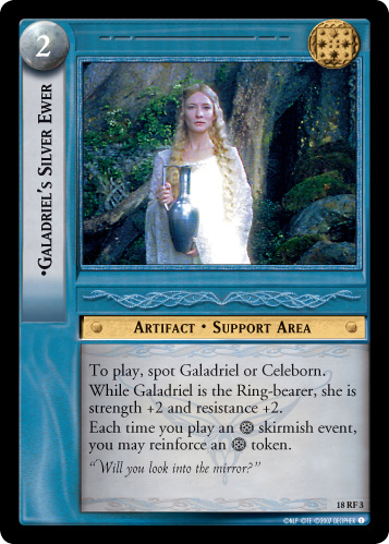 Galadriel's Silver Ewer (F) (18RF3) Card Image