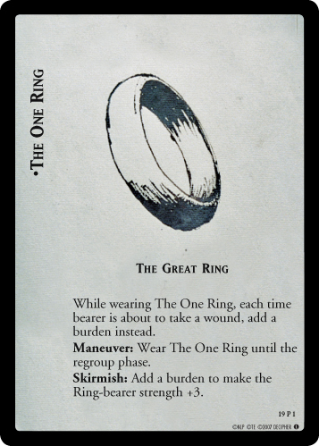 The One Ring, The Great Ring (19P1) Card Image