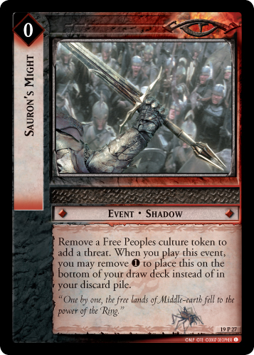 Sauron's Might (19P27) Card Image