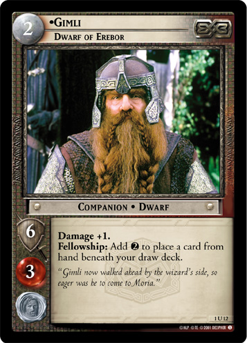 Gimli, Lord of the Glittering Errata